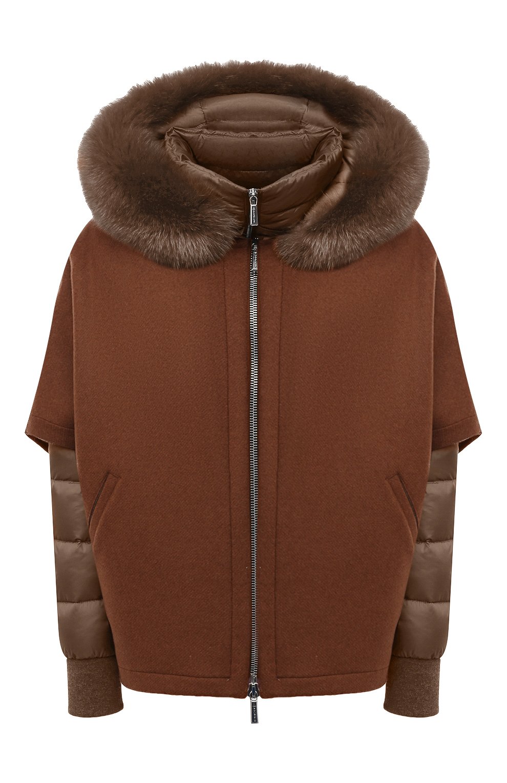 Комплект из шерстяной накидки и пуховой куртки MOORER, арт. PEGAS0-CZI/M0DGI300009-TEPA386, фото 1