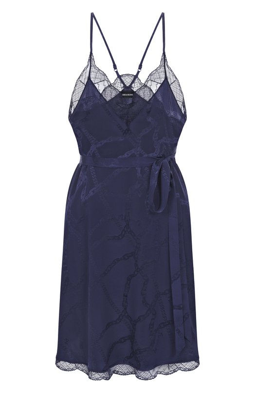 Шелковое платье Zadig and Voltaire WWDR02421 Синий WWDR02421