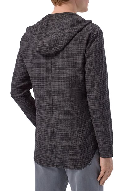 Рубашка из шерсти и шелка KITON, арт. UMCPETEK0617E16, фото 4