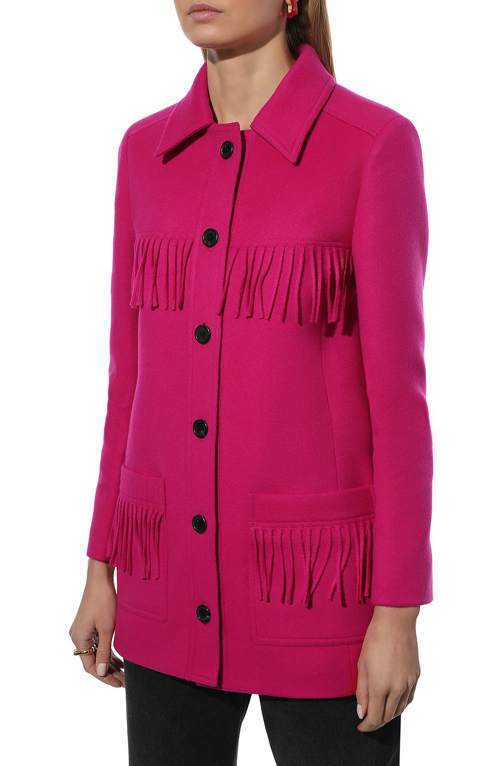 Шерстяной жакет SAINT LAURENT, арт. 670782/Y3D88, фото 3