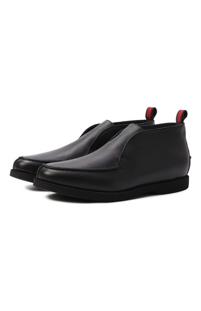 Мужские кожаные ботинки KITON, арт. USSA105N00126_002