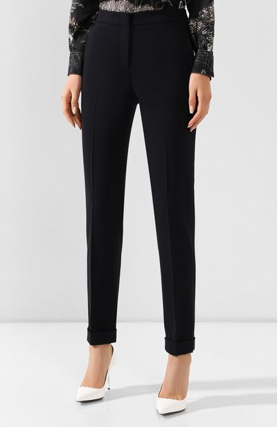 Шерстяные брюки GIORGIO ARMANI темно-синего цвета по цене 96650 руб., арт. 0SHPP0AL/T01HK, фото 3 Шерстяные брюки GIORGIO ARMANI, арт. 0SHPP0AL/T01HK, фото 3