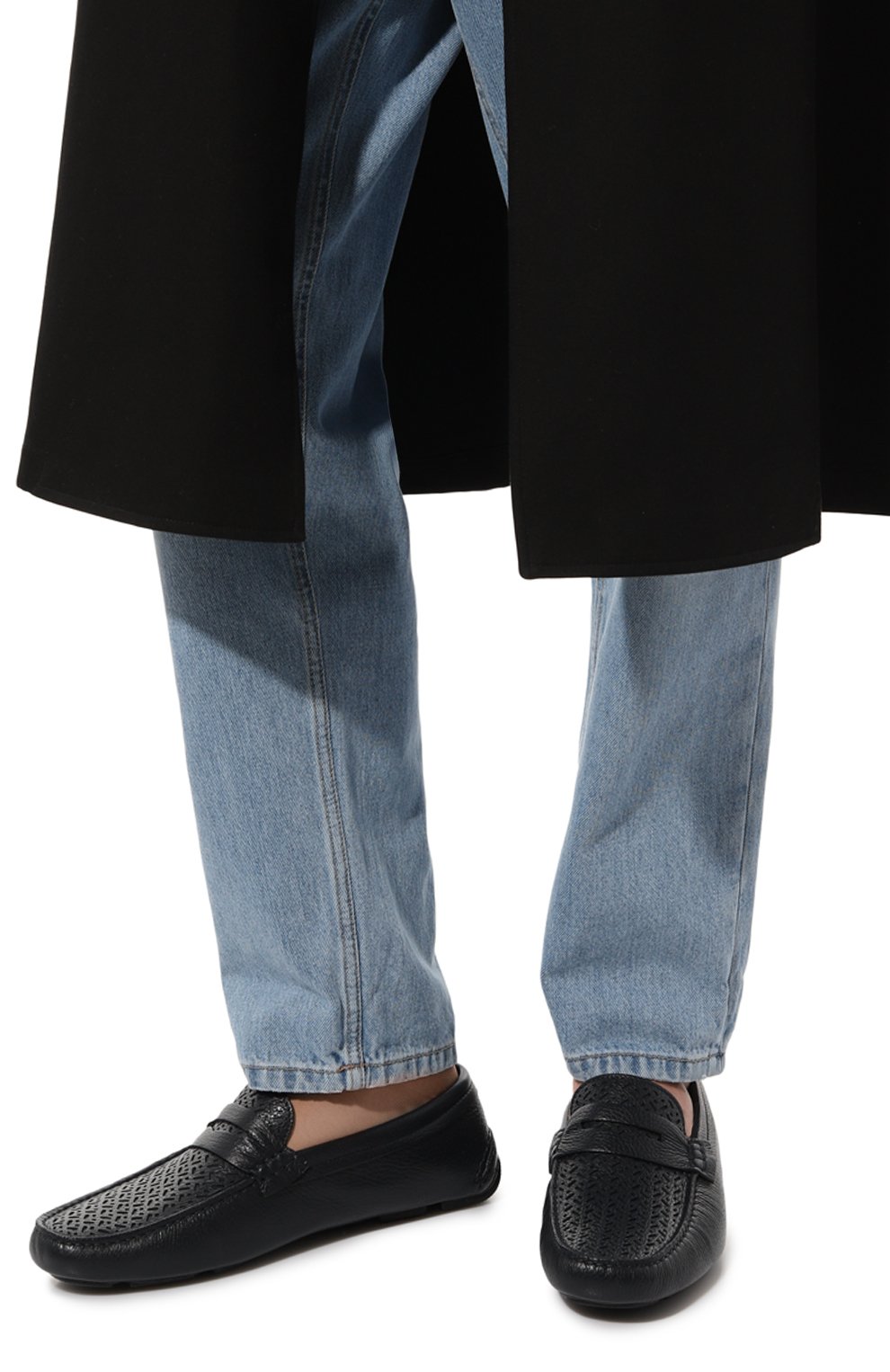 Кожаные мокасины GIORGIO ARMANI, арт. X2B124/XR126, фото 3