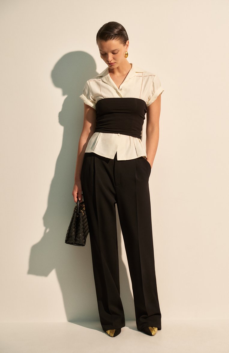 Шерстяные брюки SAINT LAURENT, арт. 813972/Y7E63, фото 1