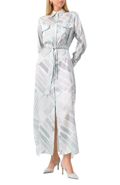 Шелковое платье KITON, арт. D47321K0926E03, фото 3