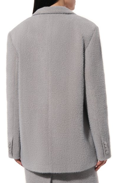 Жакет LESYANEBO серого цвета по цене 38000 руб., арт. FW23/H-415/CNC, фото 4 Жакет LESYANEBO, арт. FW23/H-415/CNC, фото 4