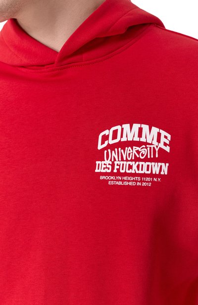 Хлопковое худи COMME DES FUCKDOWN, арт. CFABM01620, фото 5