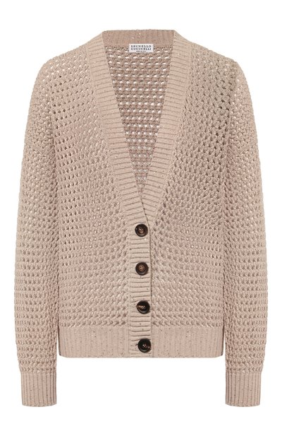 Женский хлопковый кардиган BRUNELLO CUCINELLI, арт. MDV796806