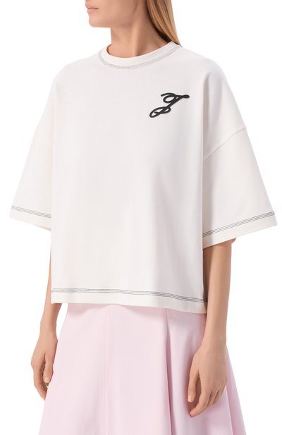 Хлопковая футболка JACQUEMUS, арт. 26ETSW00580/AJ00226, фото 3