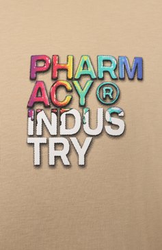 Мужская хлопковая футболка PHARMACY INDUSTRY бежевого цвета, арт. PHABM00195 | Фото 6 (Материал внешний: Хлопок; Рукава: Короткие; Длина (для топов): Стандартные; Стили: Гранж; Принт: С принтом; Кросс-КТ: Джерси; Мужское Кросс-КТ: Футболка-одежда)