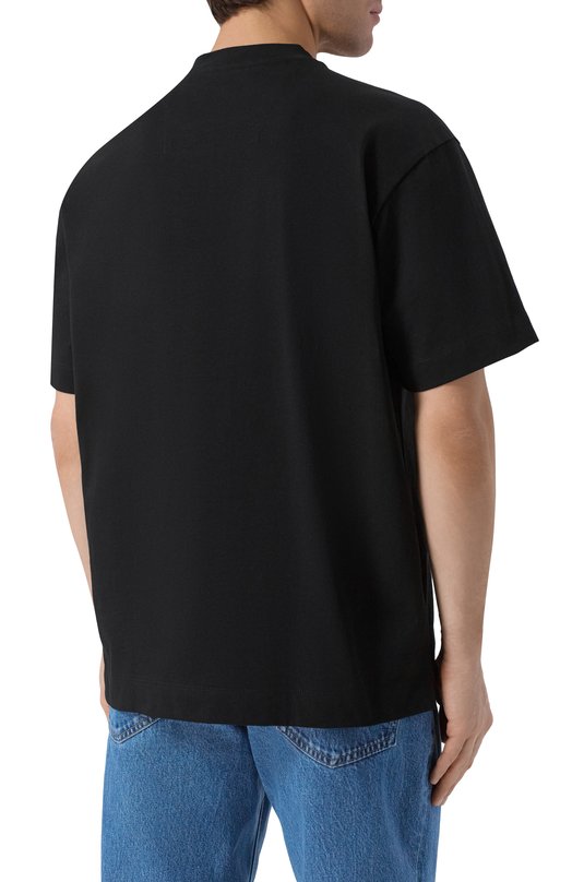 Хлопковая футболка BOSS 50555106 Чёрный  50555106 Фото 4