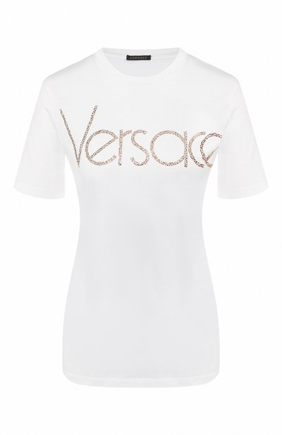 Женская хлопковая футболка VERSACE, арт. A83050/A201952