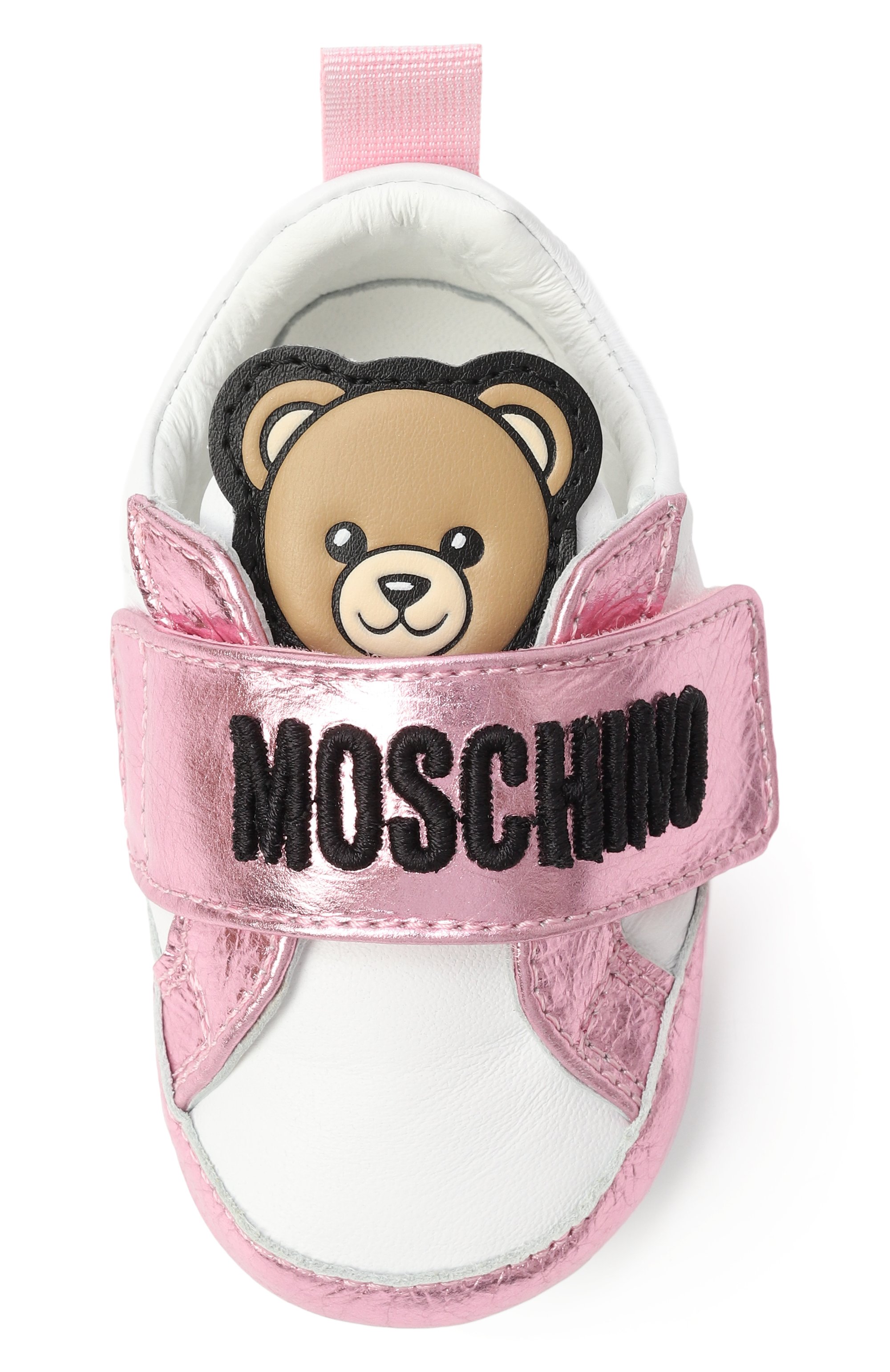 Кожаные пинетки MOSCHINO, арт. 81811/VAR1/15-19, фото 4