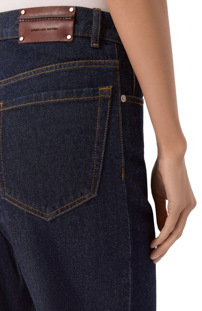 Джинсы presta DRIES VAN NOTEN синего цвета по цене 56350 руб., арт. 130910/4400, фото 5 Джинсы presta DRIES VAN NOTEN, арт. 130910/4400, фото 5