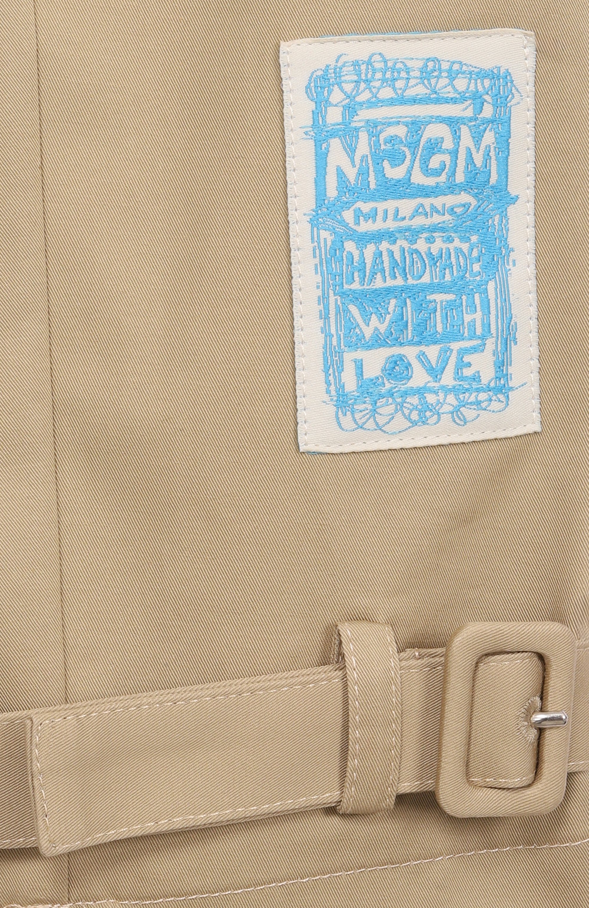 Хлопковый тренч MSGM KIDS, арт. S6MSJGJK132, фото 3