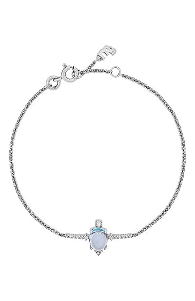 Браслет-цепочка с голубым топазом MOONKA, арт. ai-br-tpz, фото 1