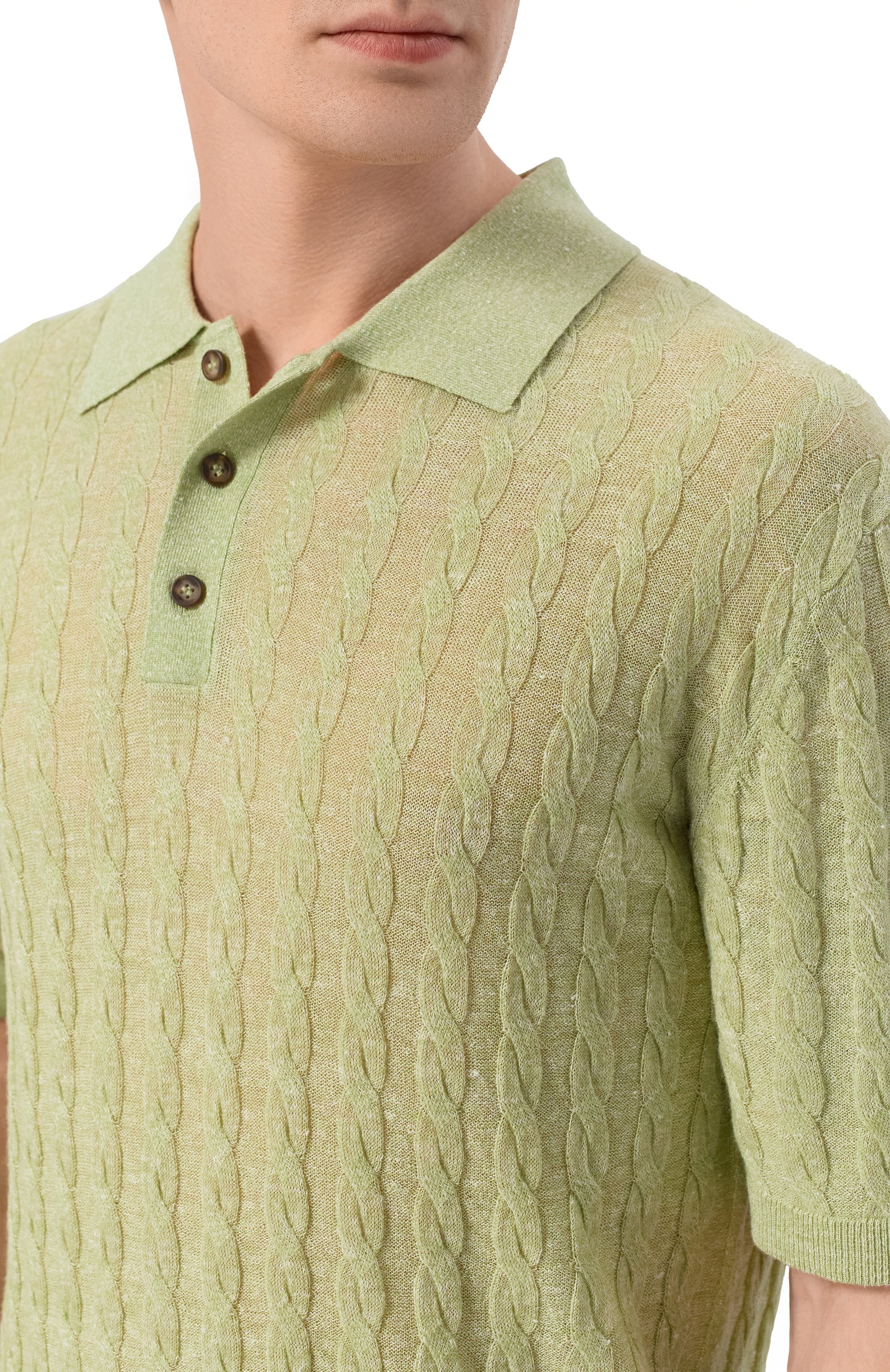 Поло из шерсти и льна 12 STOREEZ, арт. 137215, фото 5