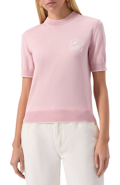 Пуловер из шелка и хлопка BALMAIN, арт. FF1KA115/KI86, фото 3