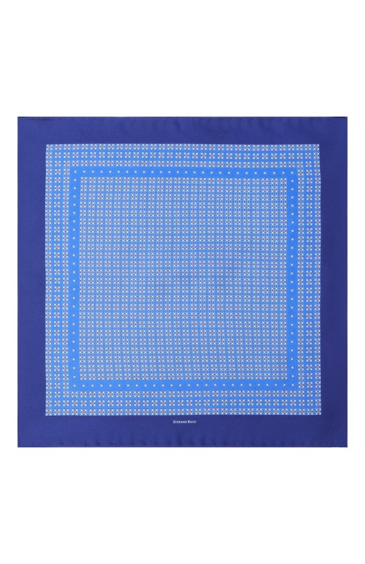 Шелковый комплект из галстука и платка Stefano Ricci DH/59101 Голубой  DH/59101 Фото 7
