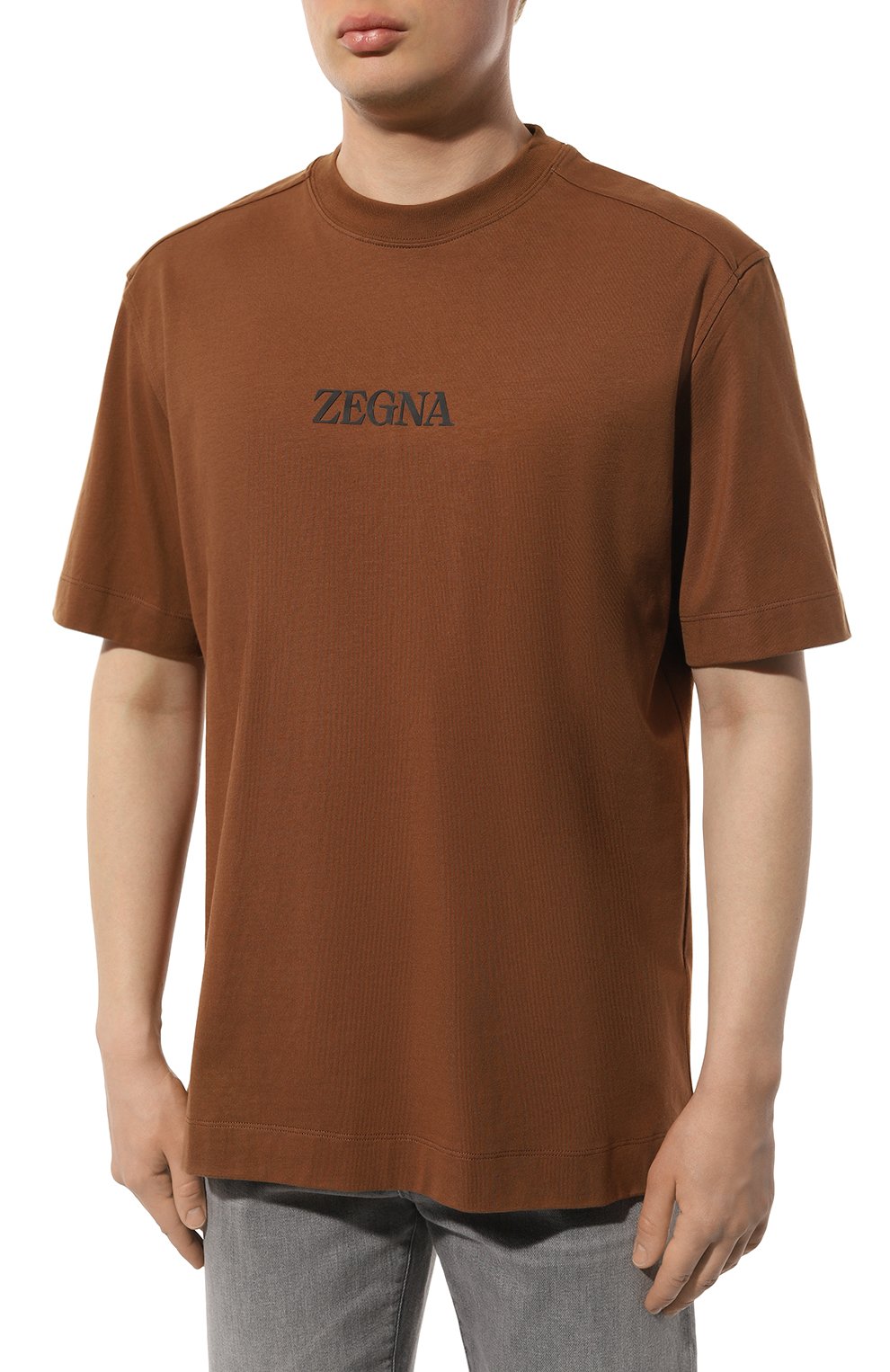 Хлопковая футболка ZEGNA, арт. UD364A7/D777, фото 3