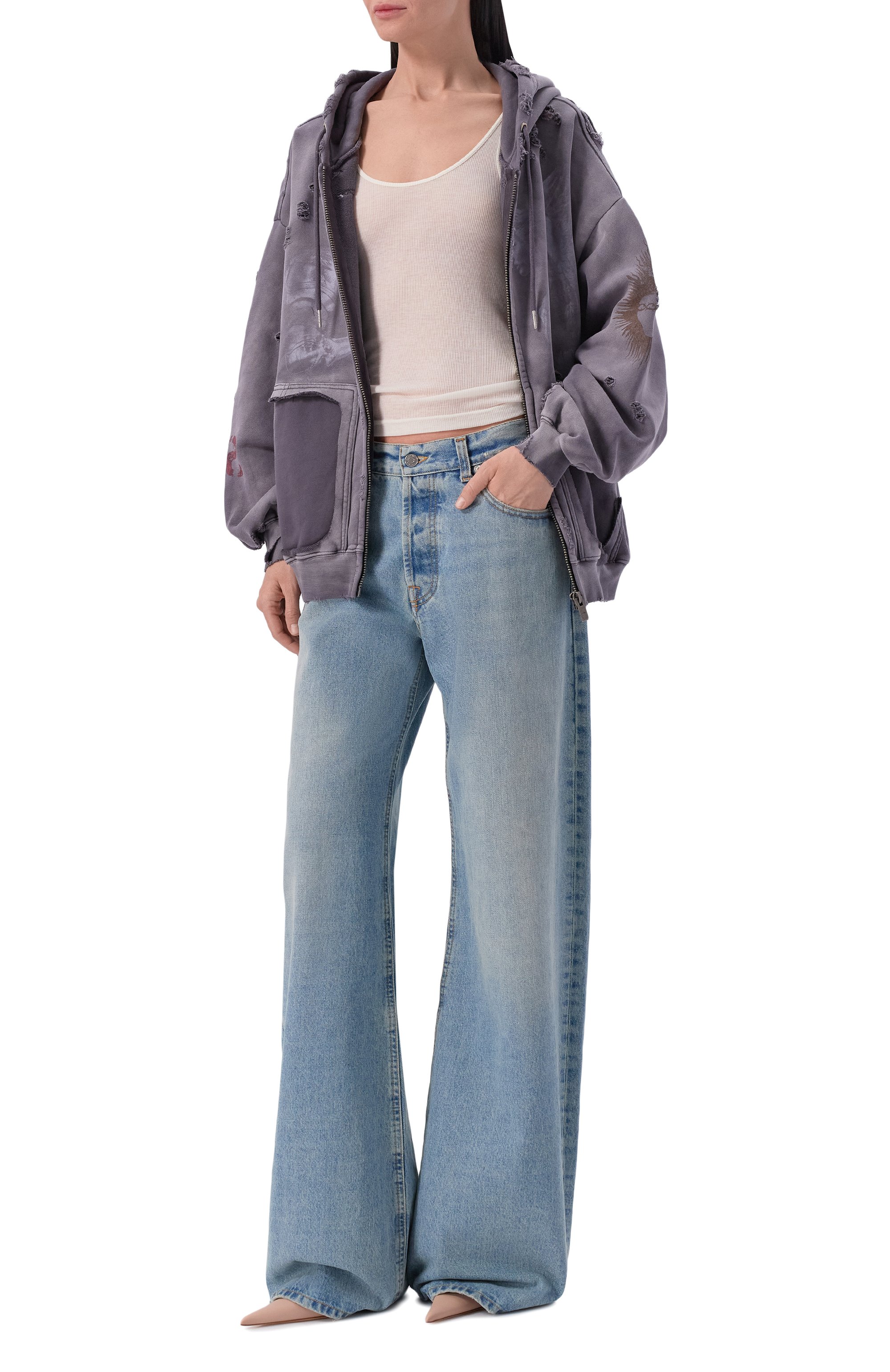 Хлопковая толстовка romeo 495 DENIM, арт. 49526/ZIPUS2GR, фото 2
