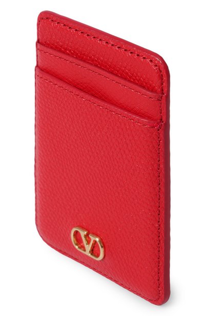 Кожаный футляр для кредитных карт VALENTINO красного цвета по цене 46200 руб., арт. 9W0P0BD4/ZFB, фото 3 Кожаный футляр для кредитных карт VALENTINO, арт. 9W0P0BD4/ZFB, фото 3