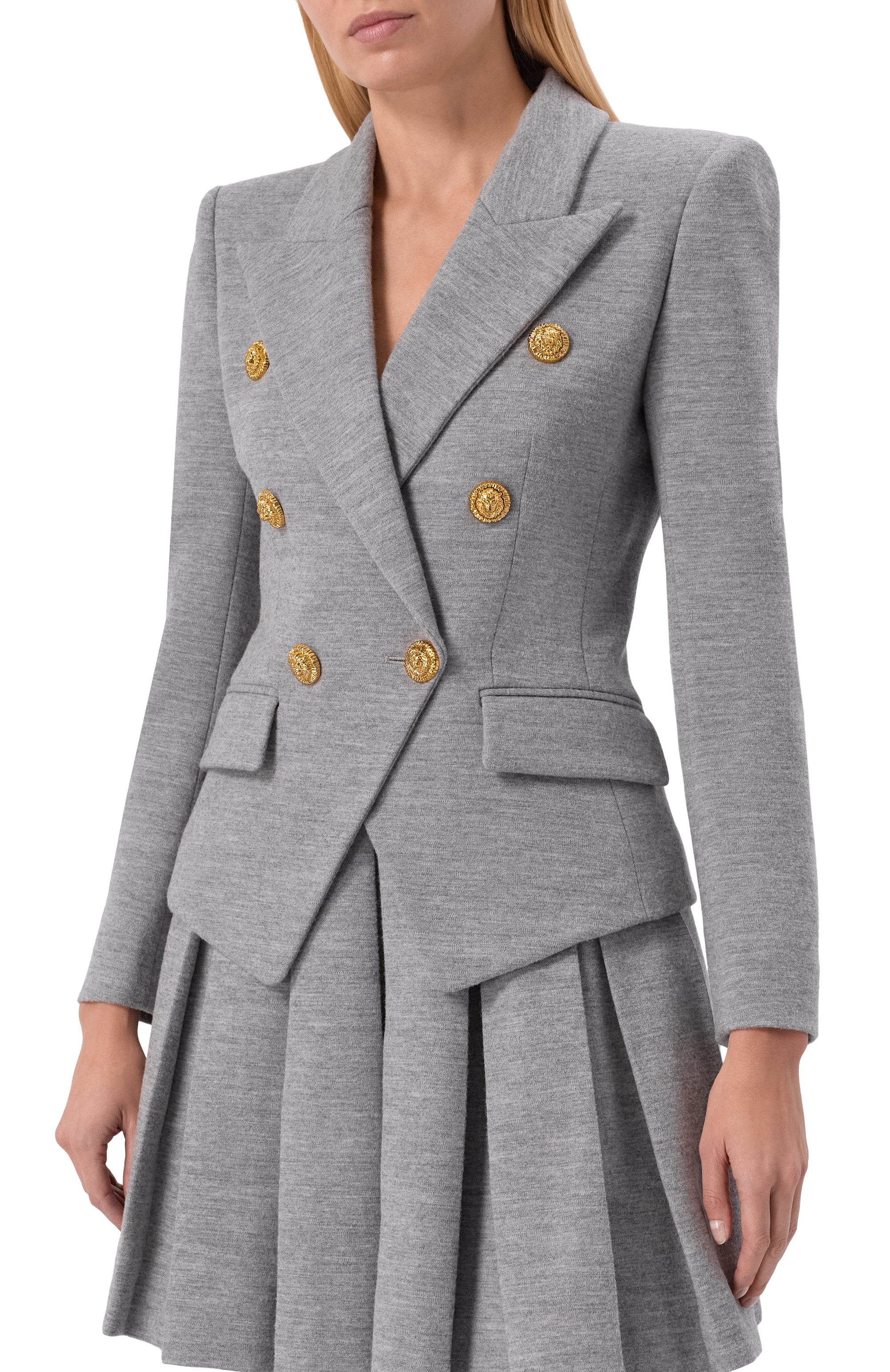 Жакет из шерсти и хлопка BALMAIN, арт. FF0SI505/JL17, фото 3