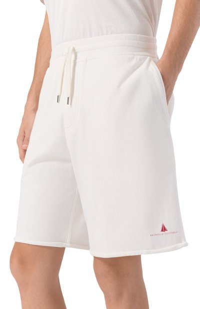 Хлопковые шорты BRUNELLO CUCINELLI, арт. MP8633238G, фото 3