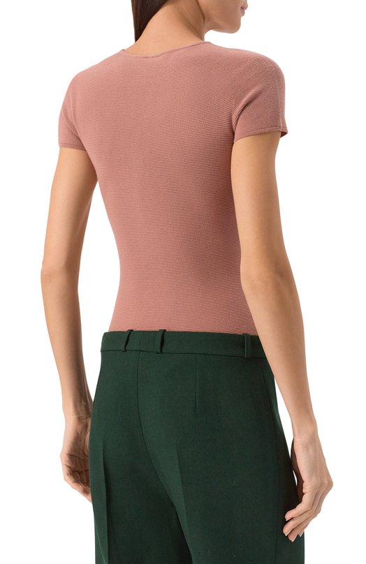 Топ из вискозы Giorgio Armani 8NAM32/AM05Z Розовый  8NAM32/AM05Z Фото 4