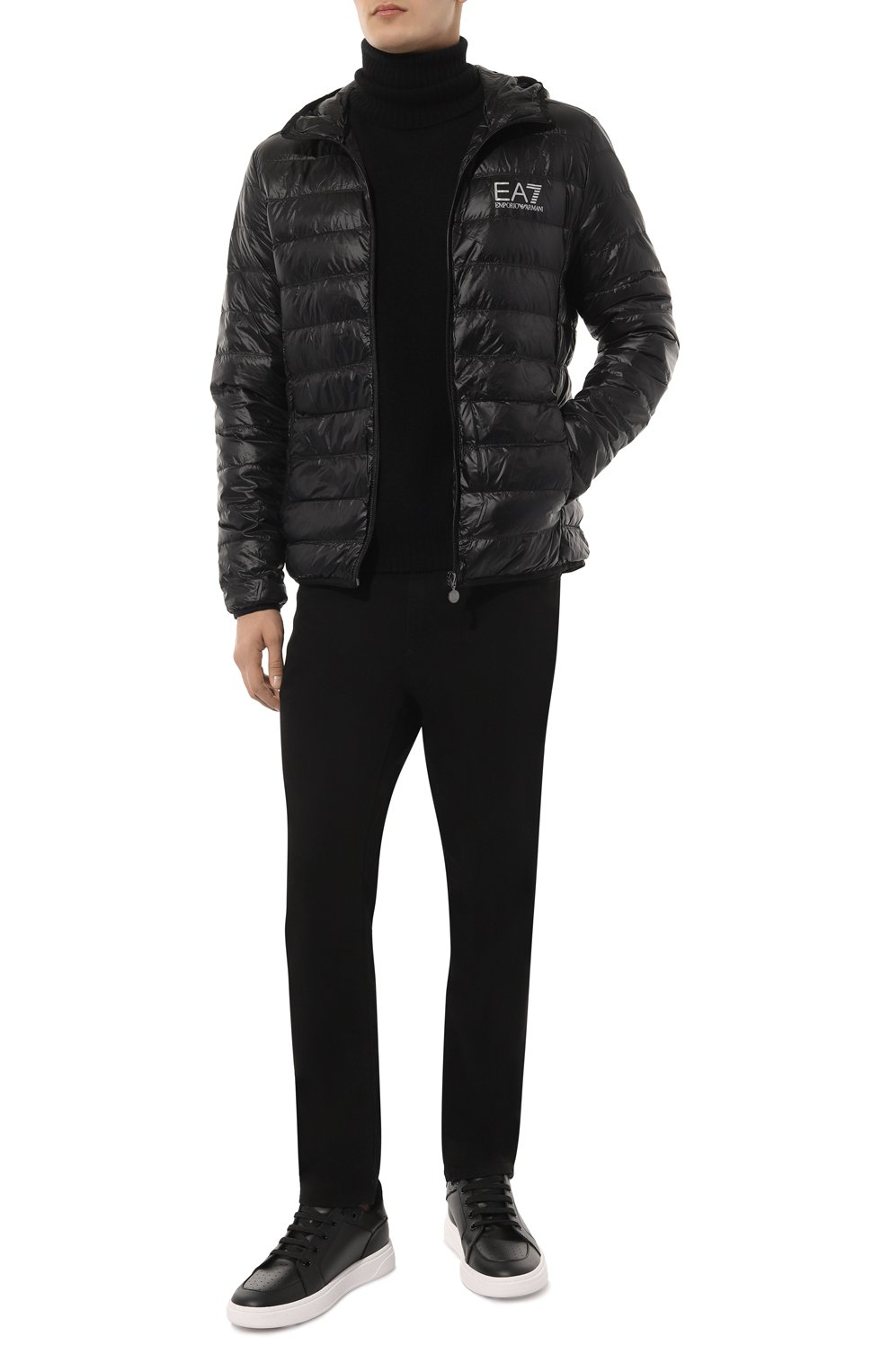 Пуховая куртка EA7 черного цвета по цене 21450 руб., арт. 8NPB02/PN29Z, фото 2 Пуховая куртка EA7, арт. 8NPB02/PN29Z, фото 2