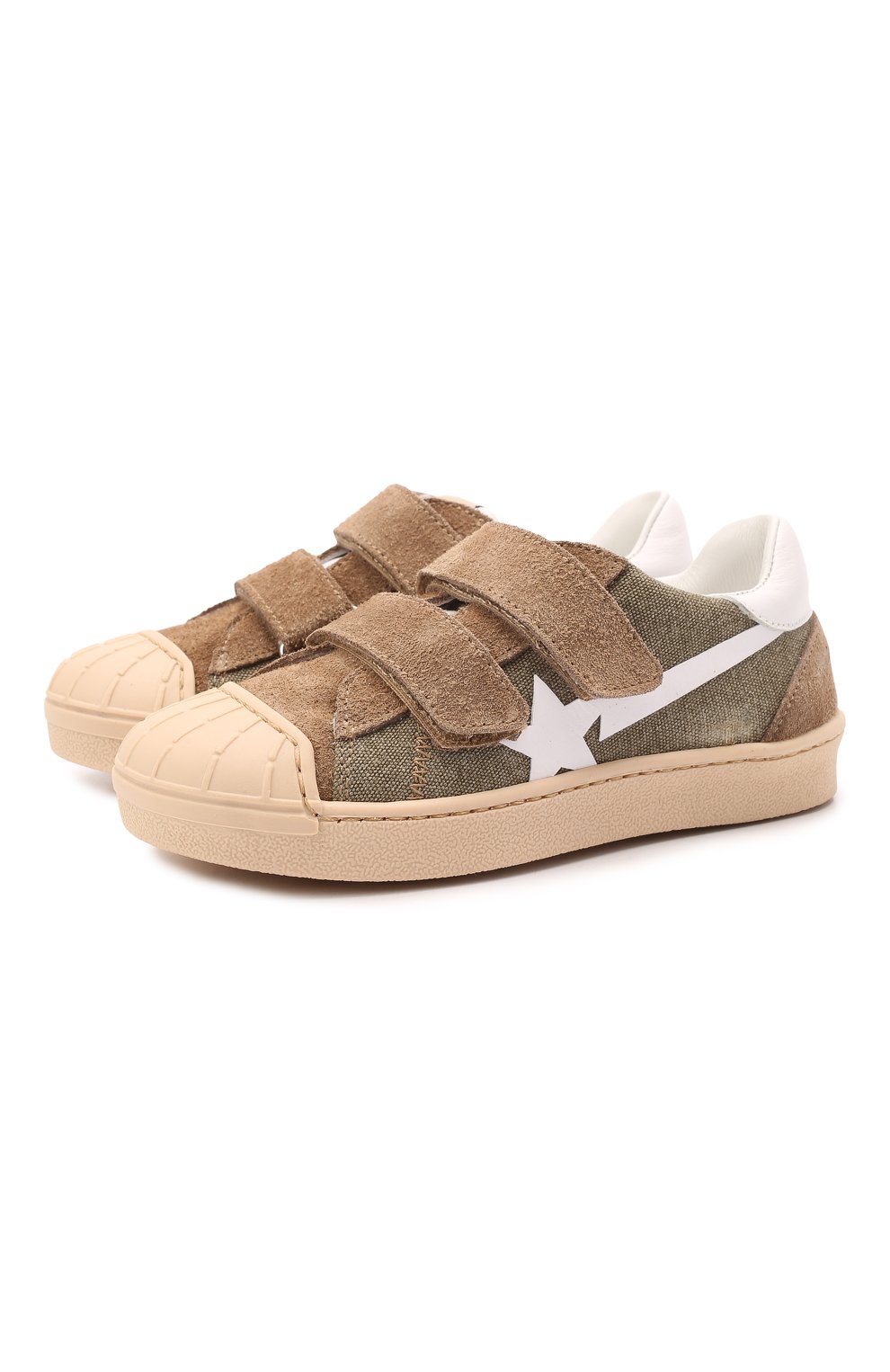 Кеды из кожи и текстиля RONDINELLA, арт. 11866-1F/6524/28-30, фото 1