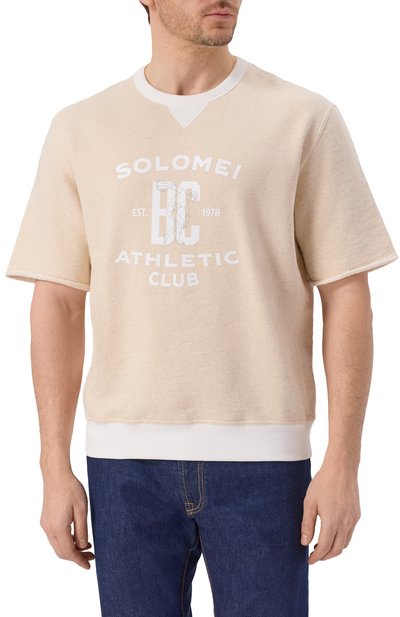 Свитшот из хлопка и льна BRUNELLO CUCINELLI, арт. MR8313378G, фото 3