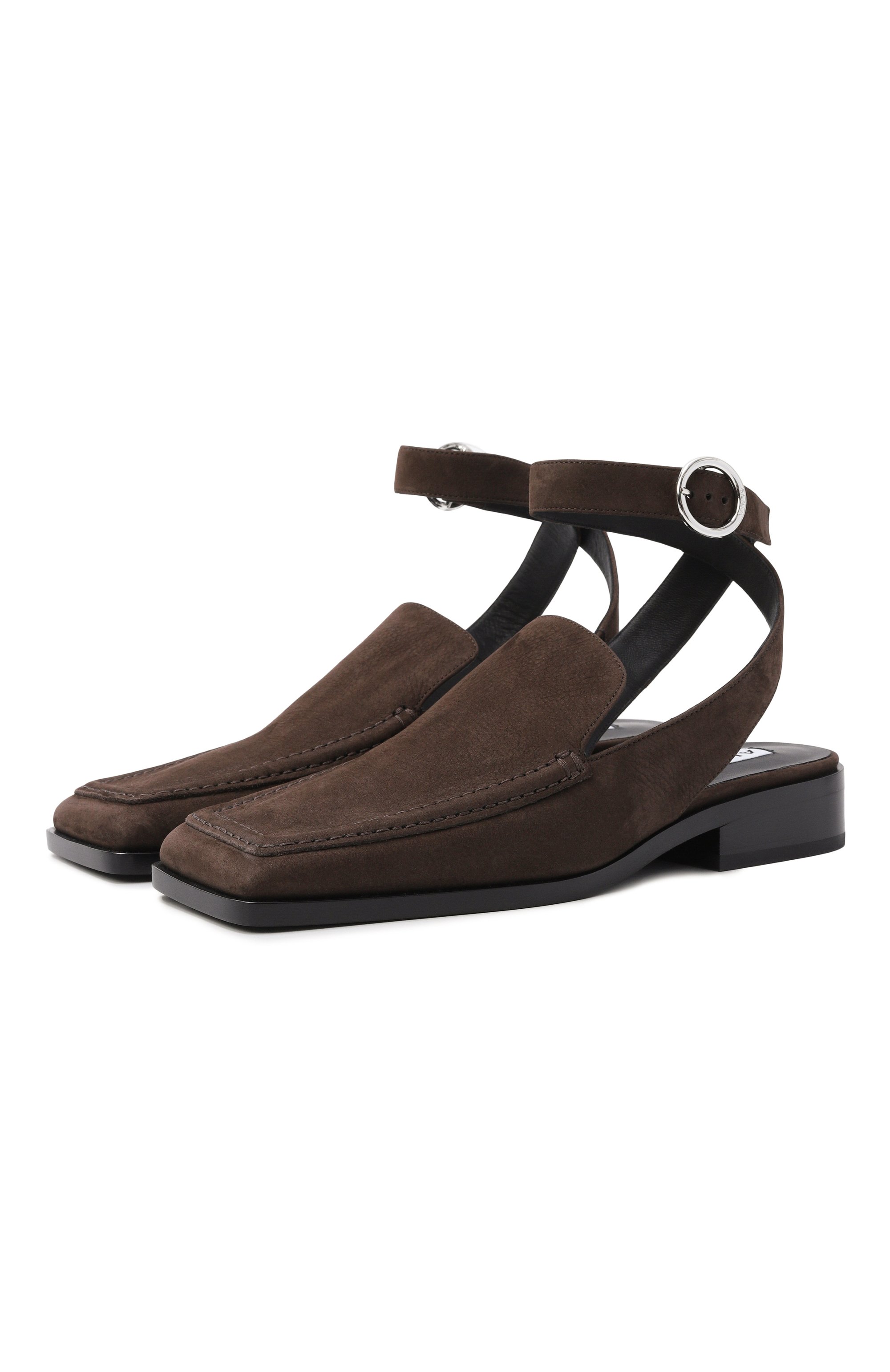 Сандалии из нубука ALAIA, арт. AA3L1001I111, фото 1