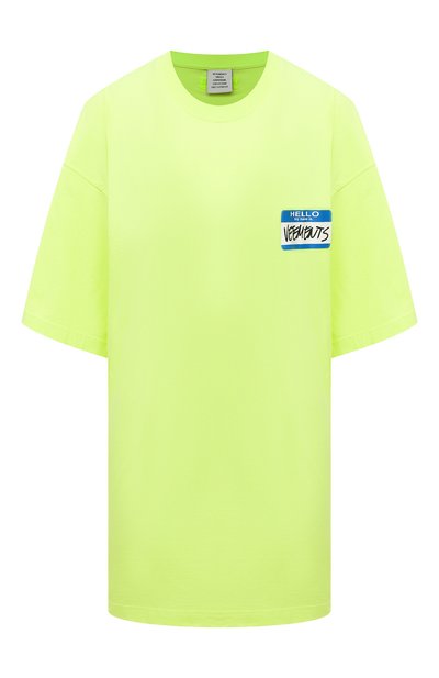 Женская хлопковая футболка VETEMENTS, арт. UA52TR330Y 1602/W