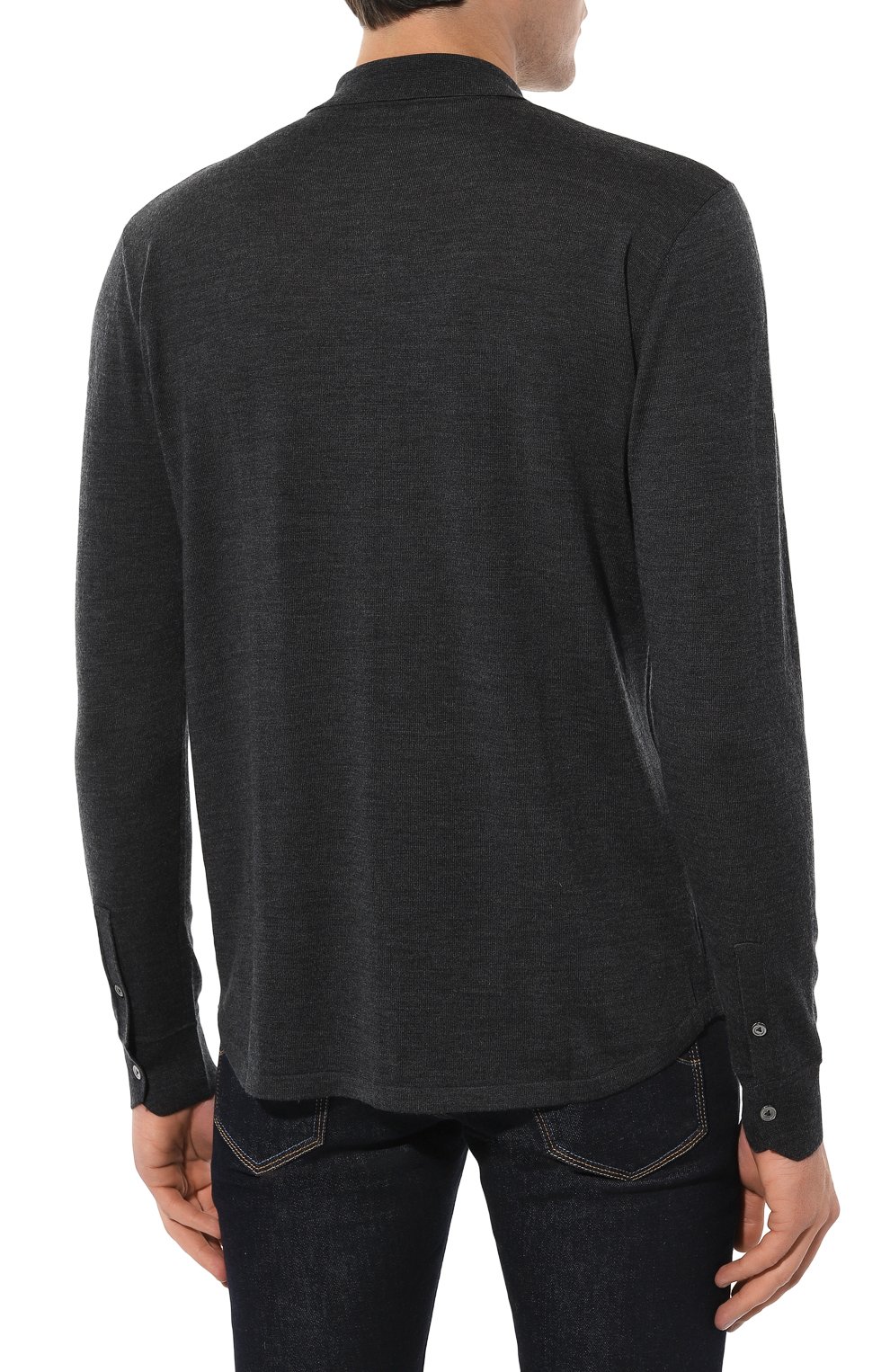 Шерстяная рубашка VAN LAACK темно-серого цвета по цене 27800 руб., арт. SAFIN0/S00173, фото 4 Шерстяная рубашка VAN LAACK, арт. SAFIN0/S00173, фото 4