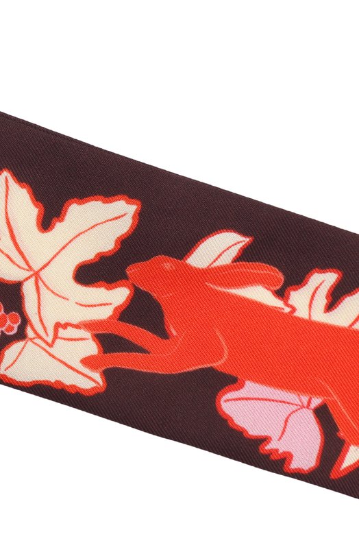 Шелковый шарф-твилли Petitjean Paris 7L8 Бордовый  7L8 Фото 3