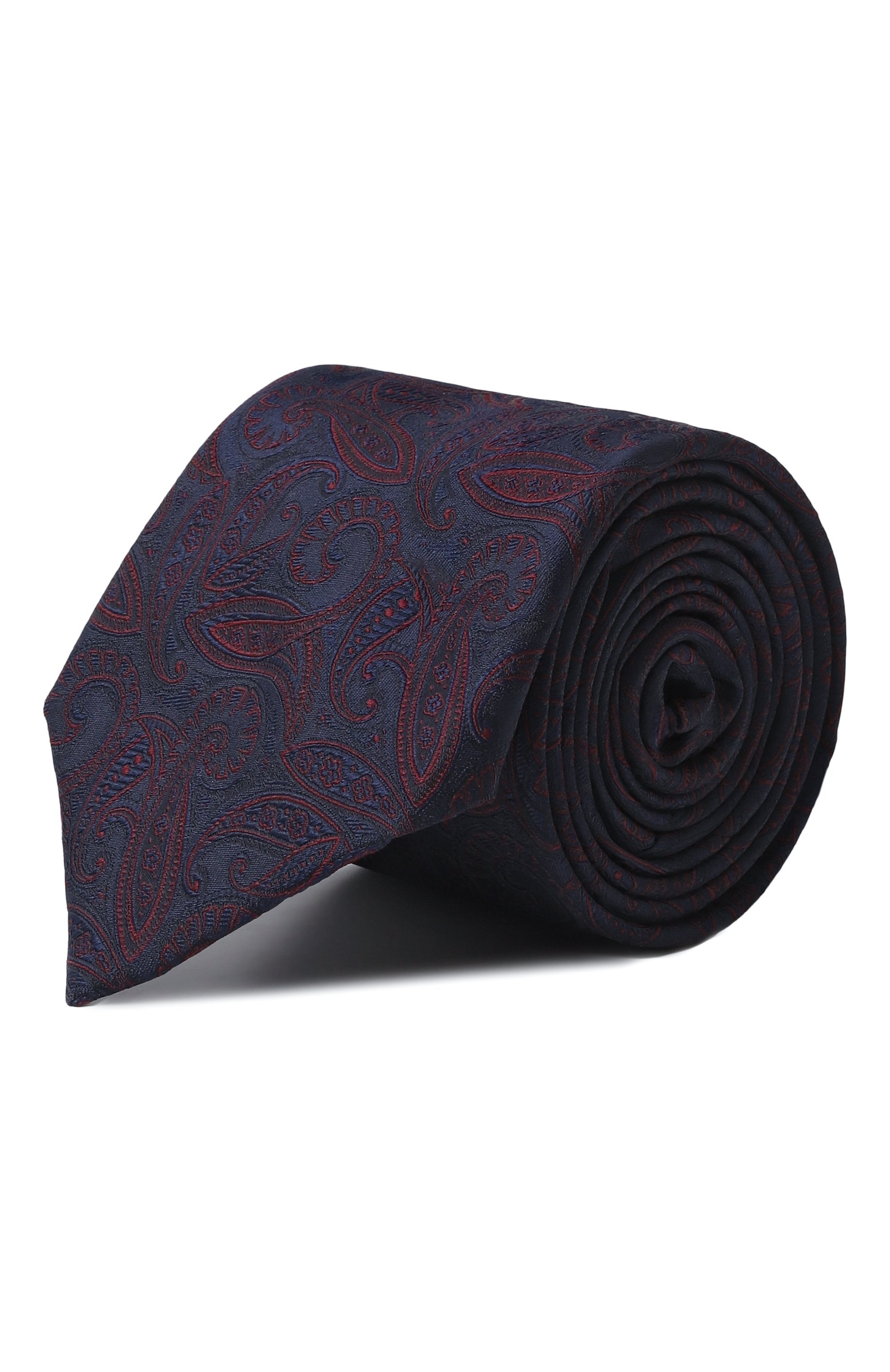 Шелковый галстук CORNELIANI темно-синего цвета по цене 25100 руб., арт. 25U302-2520308, фото 1 Шелковый галстук CORNELIANI, арт. 25U302-2520308, фото 1