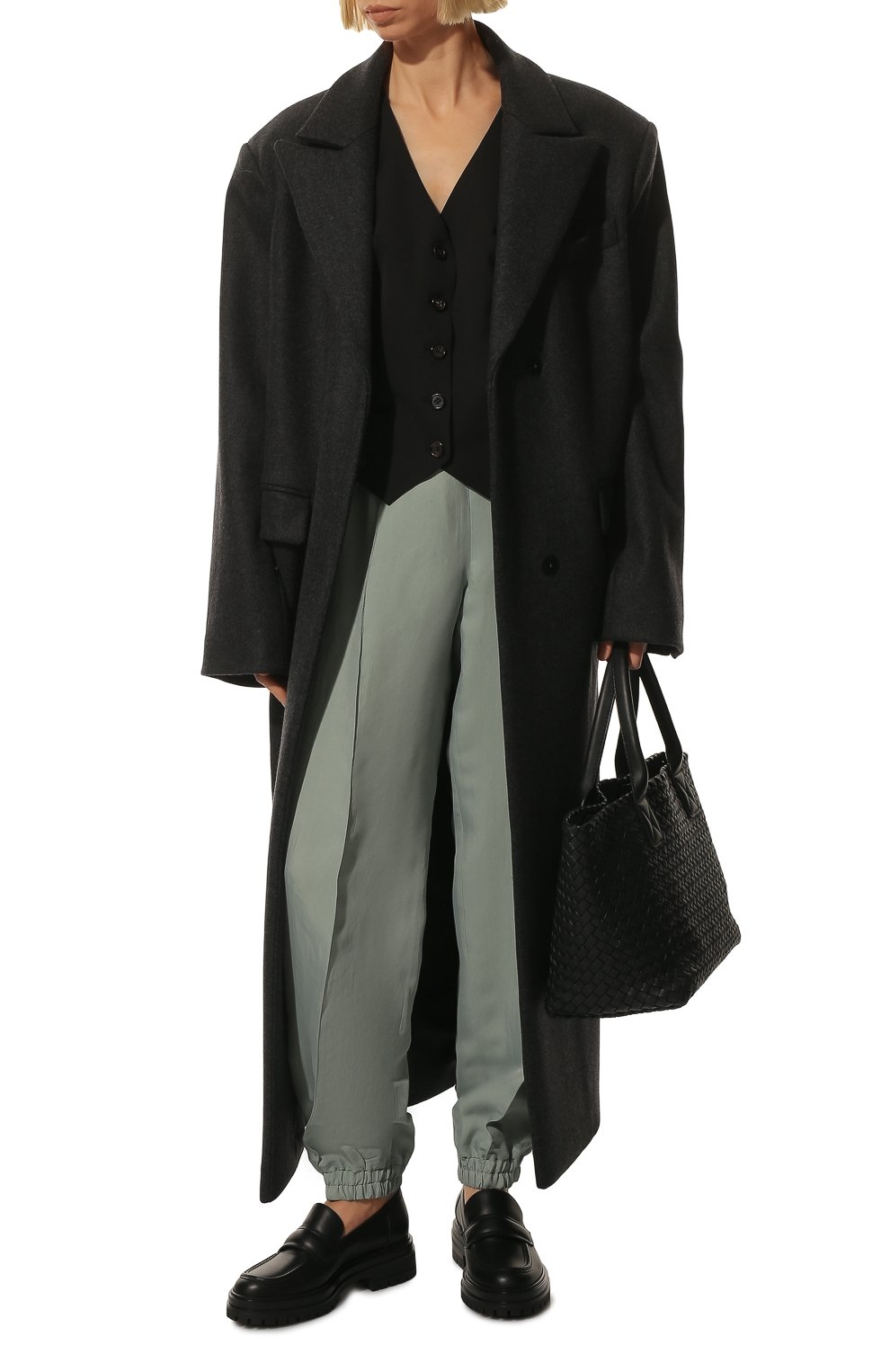 Джоггеры из вискозы и шелка JIL SANDER, арт. J01KA0021-J65003, фото 2