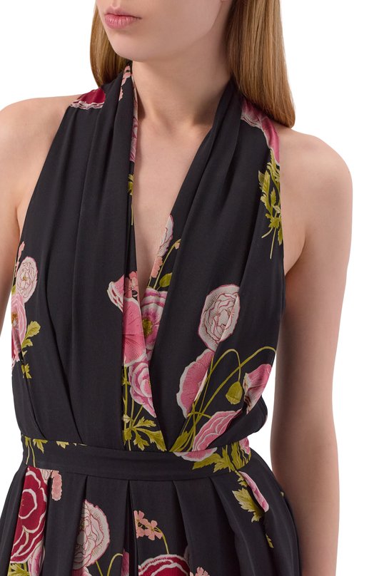 Шелковое платье Giambattista Valli 26SSRVCA5016/30PRI Чёрный  26SSRVCA5016/30PRI Фото 4