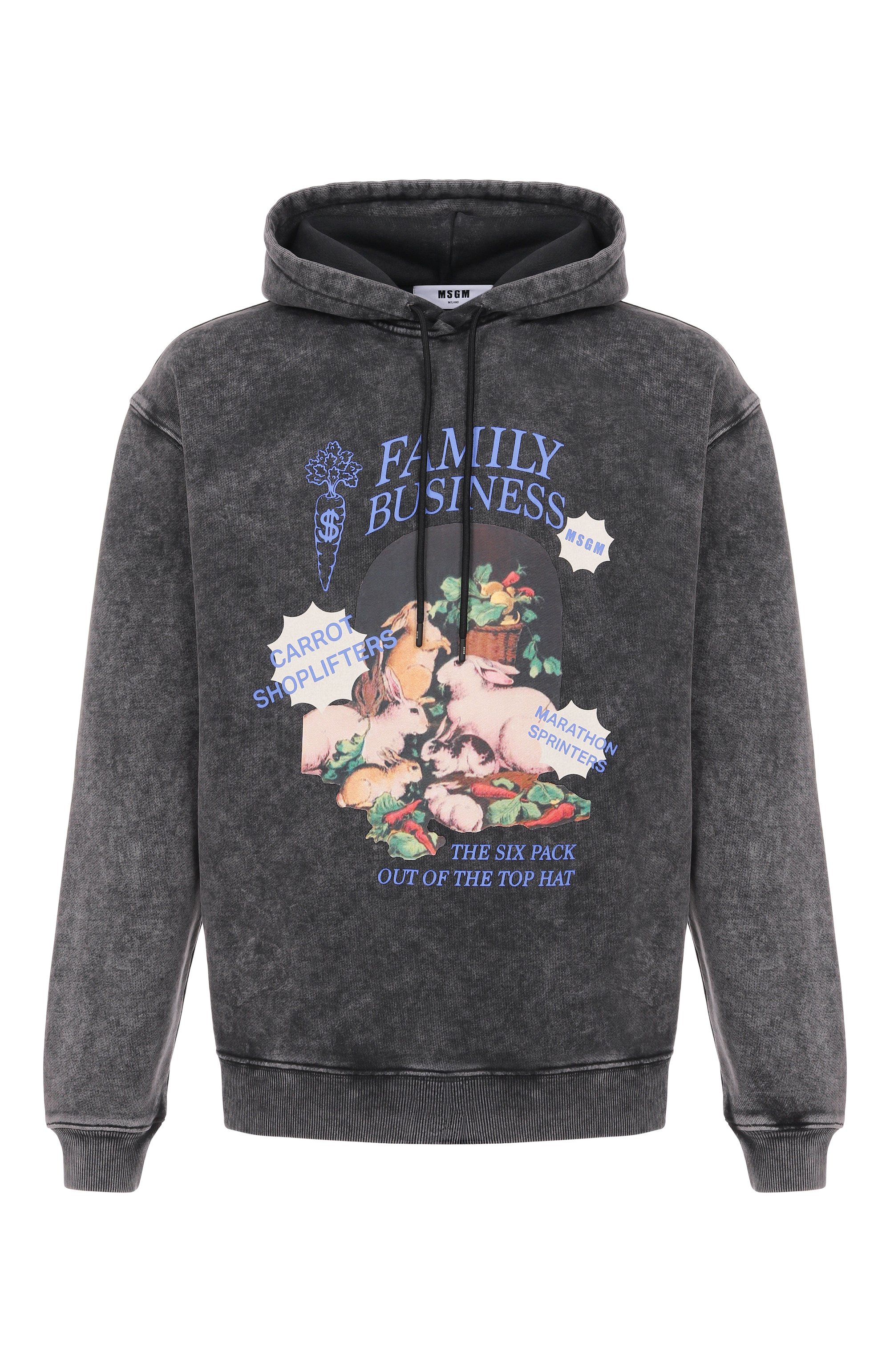 Хлопковое худи MSGM, арт. 3940MM93SE/257584, фото 1