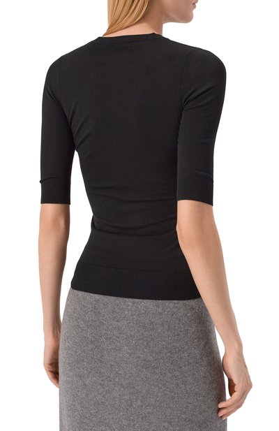 Шерстяной пуловер MVST черного цвета по цене 135500 руб., арт. M0-M25.1MW.K403/34-48, фото 4 Шерстяной пуловер MVST, арт. M0-M25.1MW.K403/34-48, фото 4