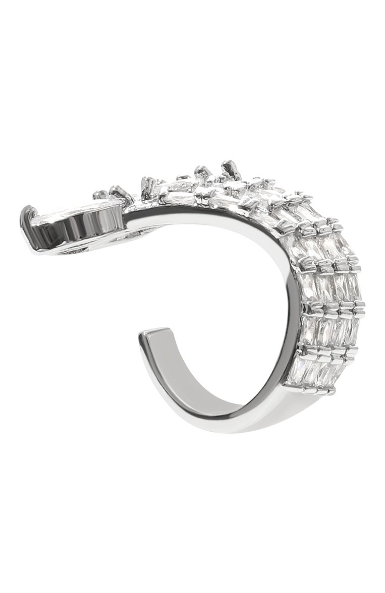Женская кафф crush CAVIAR JEWELLERY серебряного цвета, арт. CR005 | Фото 3 (Региональные ограничения белый список (Axapta Mercury): Не проставлено; Нос: Не проставлено; Материал: Металл)