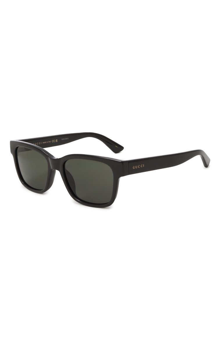 Женские солнцезащитные очки GUCCI черного цвета, арт. GG1716S 003 | Фото 1 (Регион�альные ограничения белый список (Axapta Mercury): Не проставлено; Нос: Не проставлено; Тип очков: С/з; Материал: Пластик; Кросс-КТ: С/з-унисекс; Очки форма: Квадратные; Оптика Гендер: оптика-унисекс)