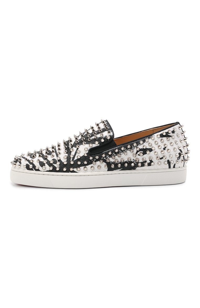 Текстильные слипоны roller boat CHRISTIAN LOUBOUTIN, арт. 1210919/R0LLER-B0AT FLAT, фото 1