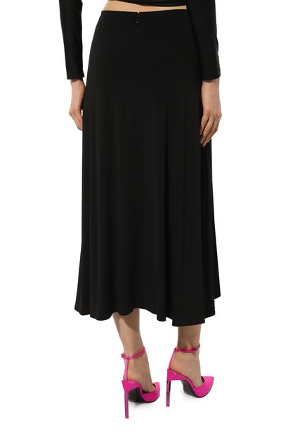 Юбка из вискозы JIL SANDER черного цвета по цене 76350 руб., арт. J02MA0138/J66280, фото 4 Юбка из вискозы JIL SANDER, арт. J02MA0138/J66280, фото 4