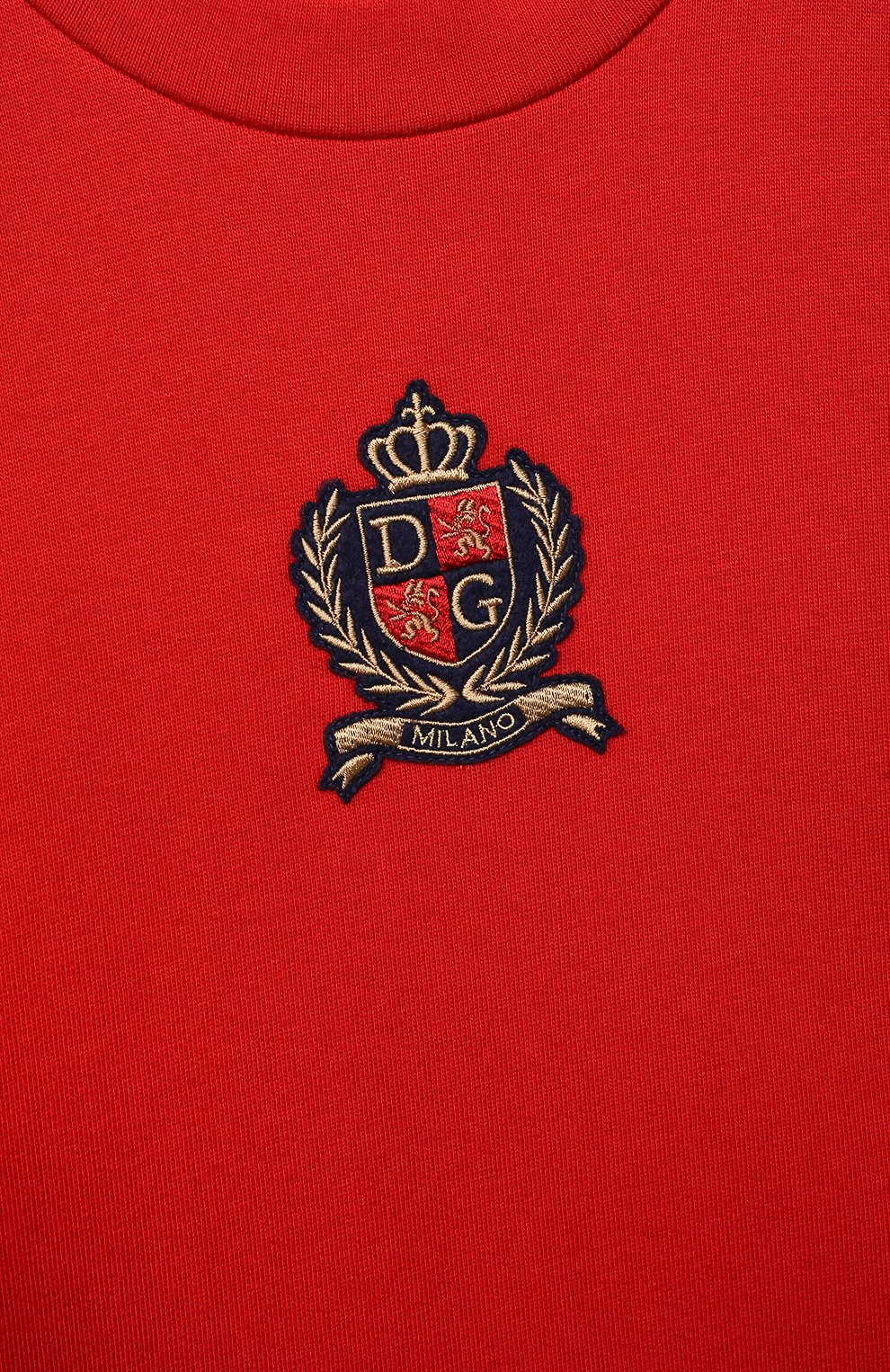 Хлопковый свитшот DOLCE & GABBANA красного цвета по цене 23650 руб., арт. L5JW4Y/G7AYJ/8-14, фото 3 Хлопковый свитшот DOLCE & GABBANA, арт. L5JW4Y/G7AYJ/8-14, фото 3