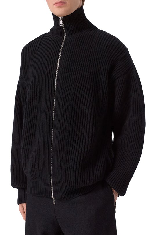 Шерстяной кардиган Jil Sander J22HP0048-J14784 Чёрный  J22HP0048-J14784 Фото 3