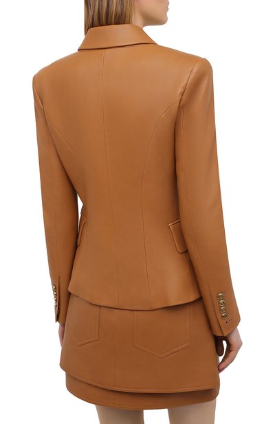 Кожаный жакет BALMAIN, арт. UF07110/L057, фото 4