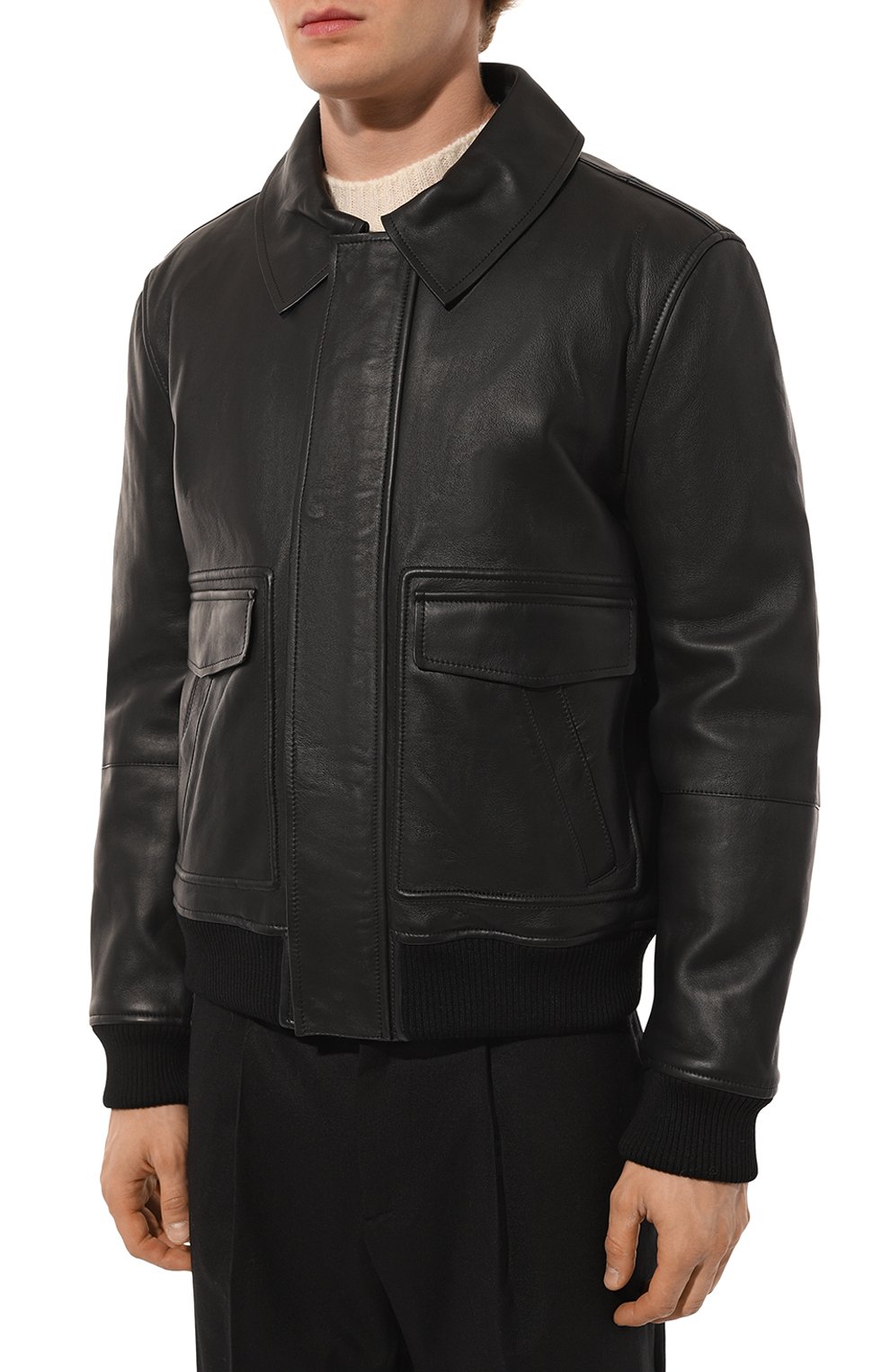 Кожаный бомбер YVES SALOMON, арт. 25WHV20165AGAN, фото 7