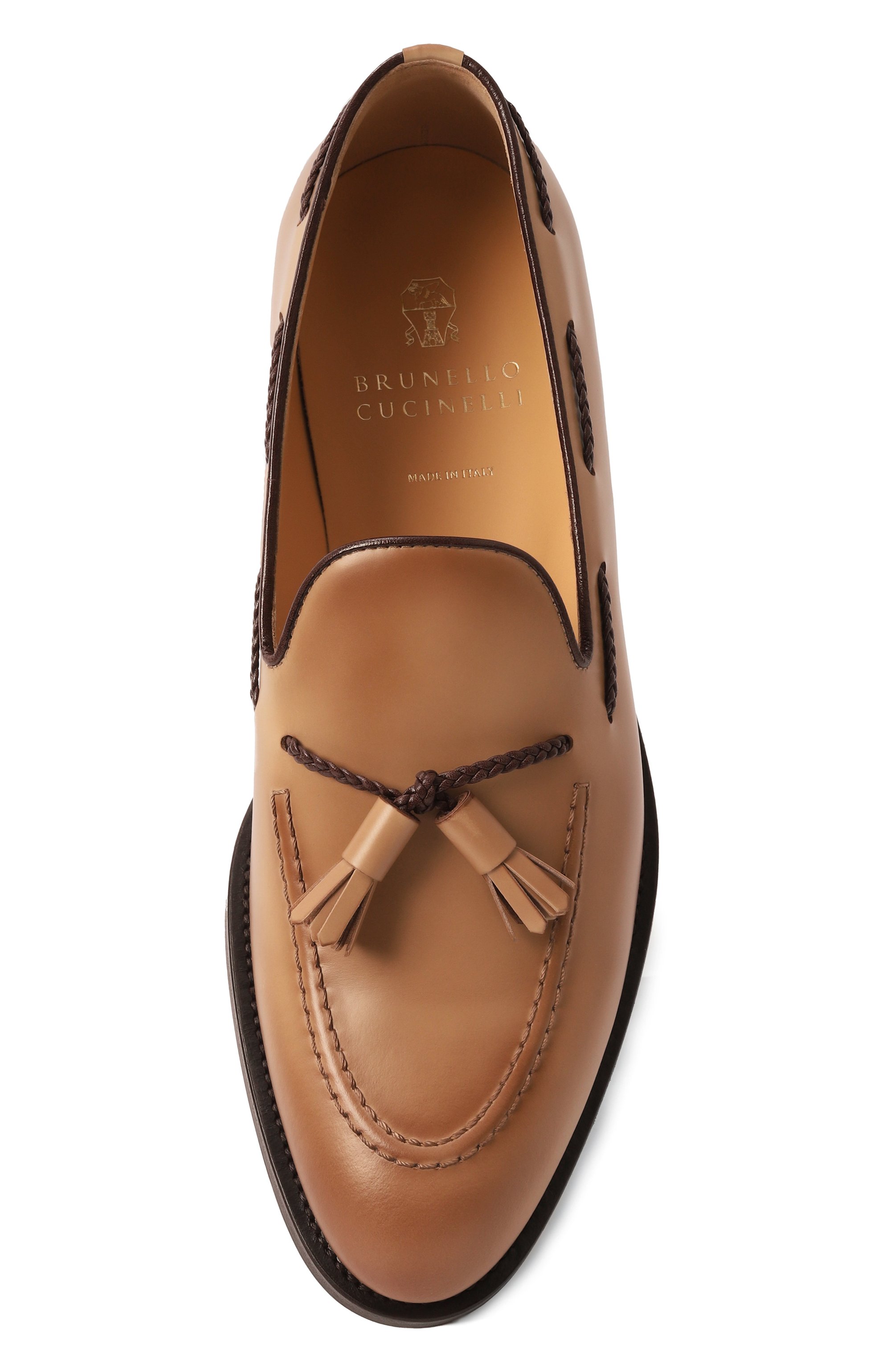 Кожаные лоферы BRUNELLO CUCINELLI, арт. MZUFAPU713, фото 6